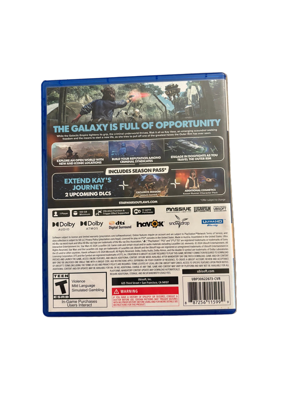 Star Wars Outlaws ps5