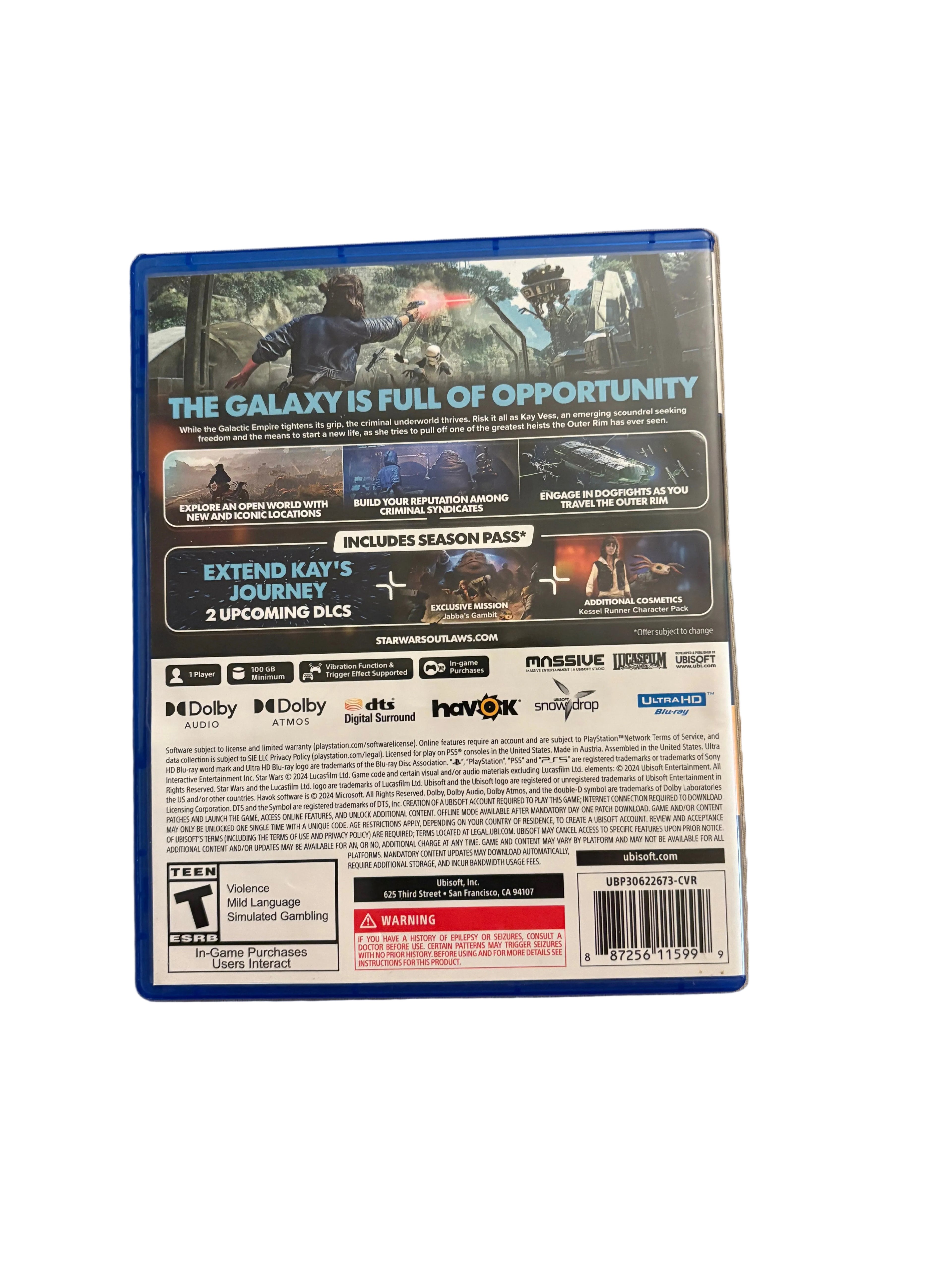 Star Wars Outlaws ps5